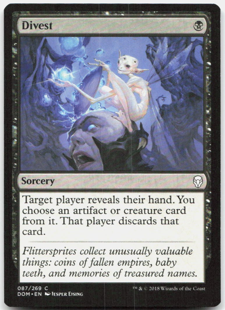 Divest 87 Near Mint Dominaria Common Magic: The Gathering