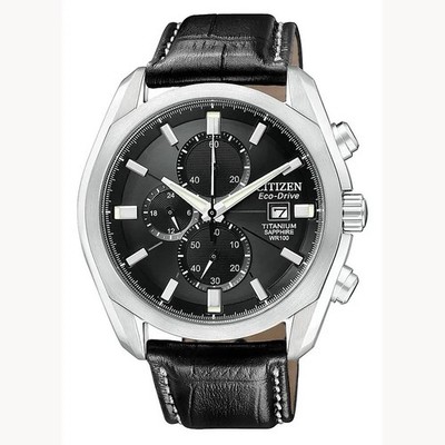 Men's Citizen Eco drive Titanium Sapphire WR100  With Box - Good Condition