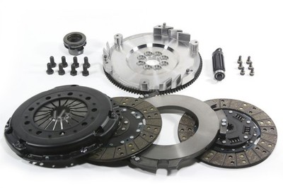 DKM MS 006 005 Twin Disc Clutch Kit w/ Steel Flywheel for BMW E34/E36/E39/E46/Z3