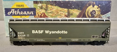PERSONALIZADO Athearn escala HO BASF Wyandotte 55' ACF tolva de flujo central coche ACFX 53726 | Zustand: Used
