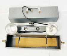Vintage Smith-Victor Model 150 Photo Light Kit Dual Lamp Bar w/ Case