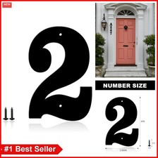 Metal House Numbers 4 Inch Premium Steel Address Sign for Outdoor Mailbox Decor