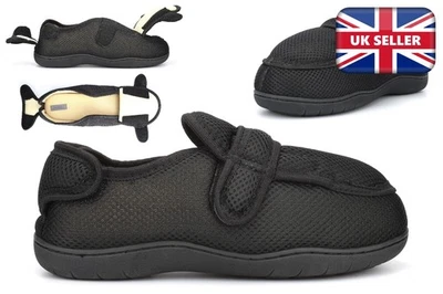 Mens Extra Wide Fit Slippers Mens Extra Wide Slippers Mens Wide Fit Slippers - Image 1 of 4