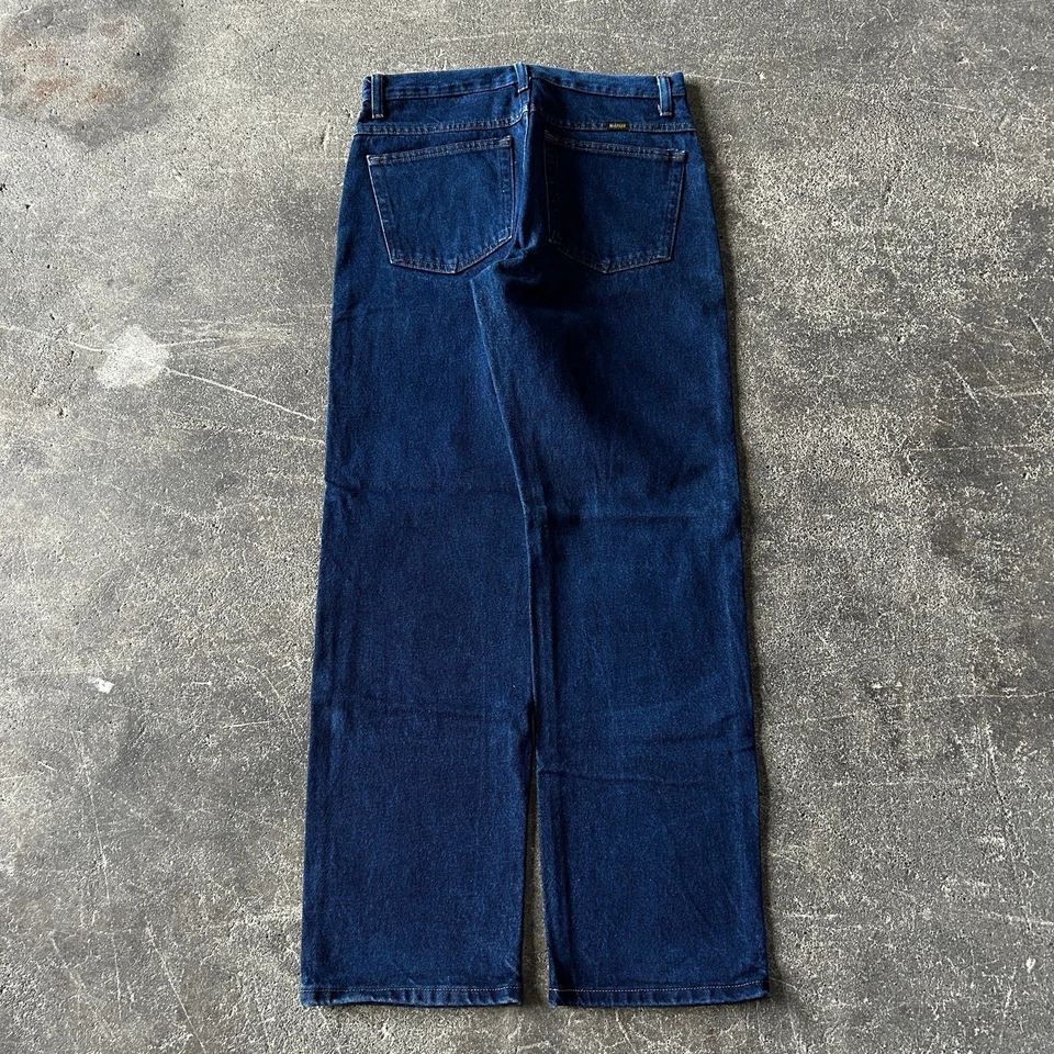 Vintage Rustler Jeans Mens Size 32x32 Blue Pants Cowboy Western Farmer Denim - Image 4 of 4