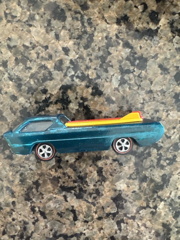 1968 Hot Wheels Red Line DEORA Aqua Mattel RARE BOTH ORIGINAL BOARDS! USA Base - Image 2 of 4