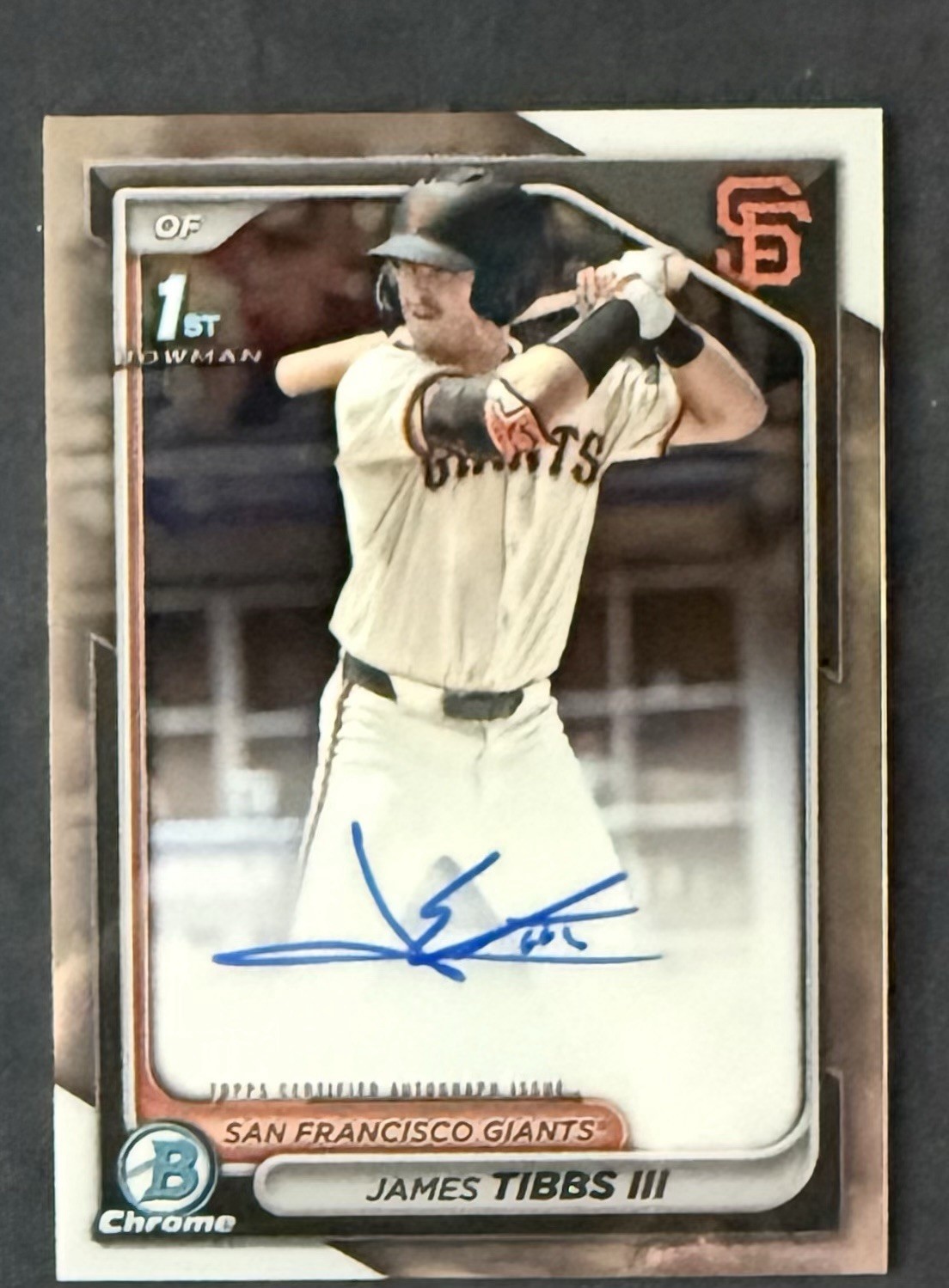 James Tibbs III 2024 Bowman Draft Chrome 1st Autograph