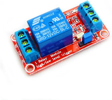 12V 1 Channel Relay Module with Optocoupler Isolation Support High or Low Level