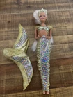 Vintage Jewel Hair Mermaid Barbie #14586 1995 Doll Mattel Long Hair Skirt Crown