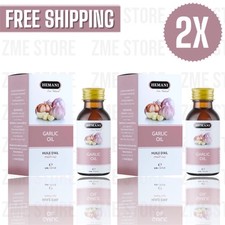 2X Hemani Organic Garlic Oil 100 Cold Pressed Pure Natural 30ml