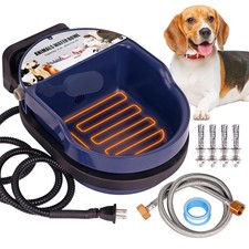 Automatic Heated Dog Water Bowl Outdoor Large Breed Auto Fill Heated Pet Cat ...