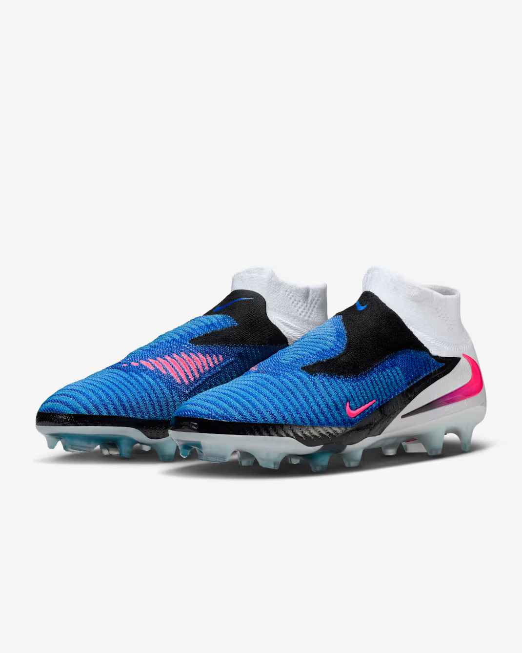 HJ2147-446 Nike Phantom 6 High Elite Racer Blue White Pink Blast (Men's)