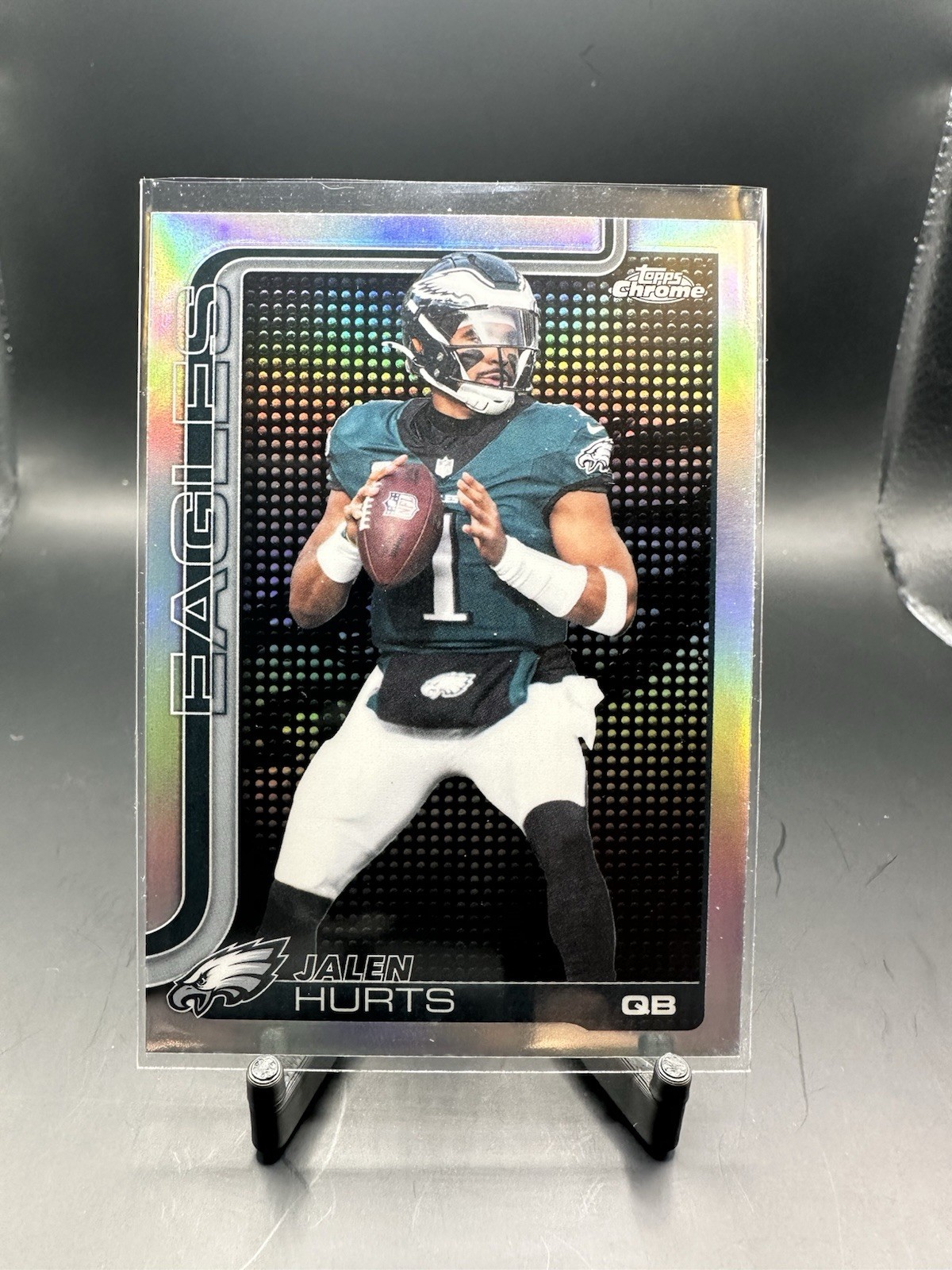 2025 NFL Topps Chrome Jalen Hurts Lightboard Logo SSP Philadelphia Eagles