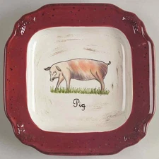 Certified International Vintage Farm Salad Dessert Plate 5549365