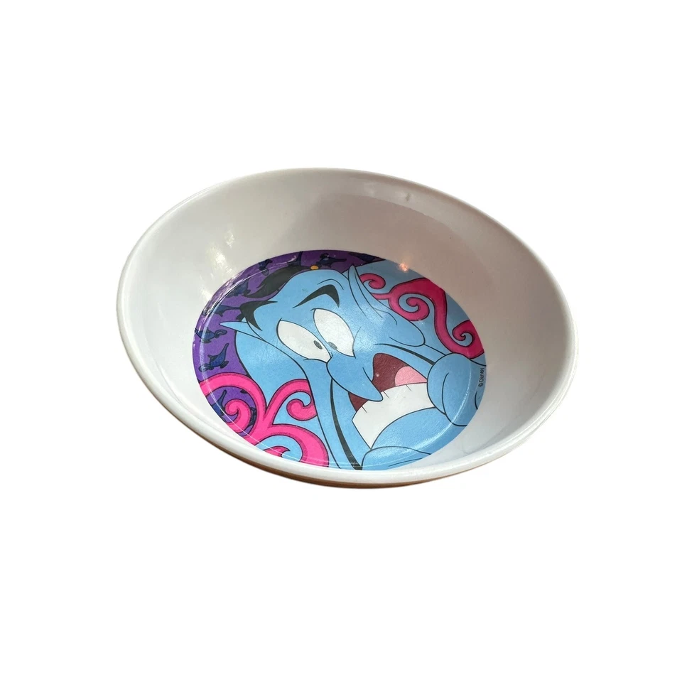 Cuenco Vintage Años 90 Disney Aladdin Genie 6" Zak Designs Cara de Dibujos Animados Foto 2 de 4