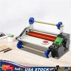 13.78in Hot Cold Roll Laminator Automatic Laminating Machine single/double-sided