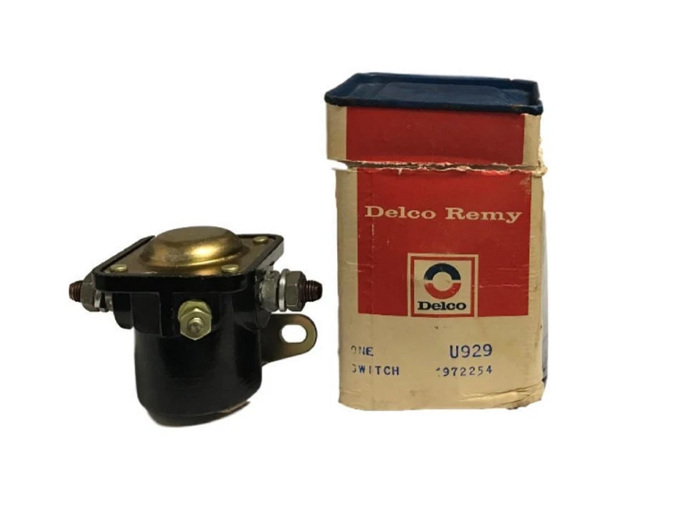 Nuevo de Lote Antiguo Delco Remy U929 1972254 Solenoide de Arranque 1962 1963-1967 Ford Fairlane Foto 2 de 2