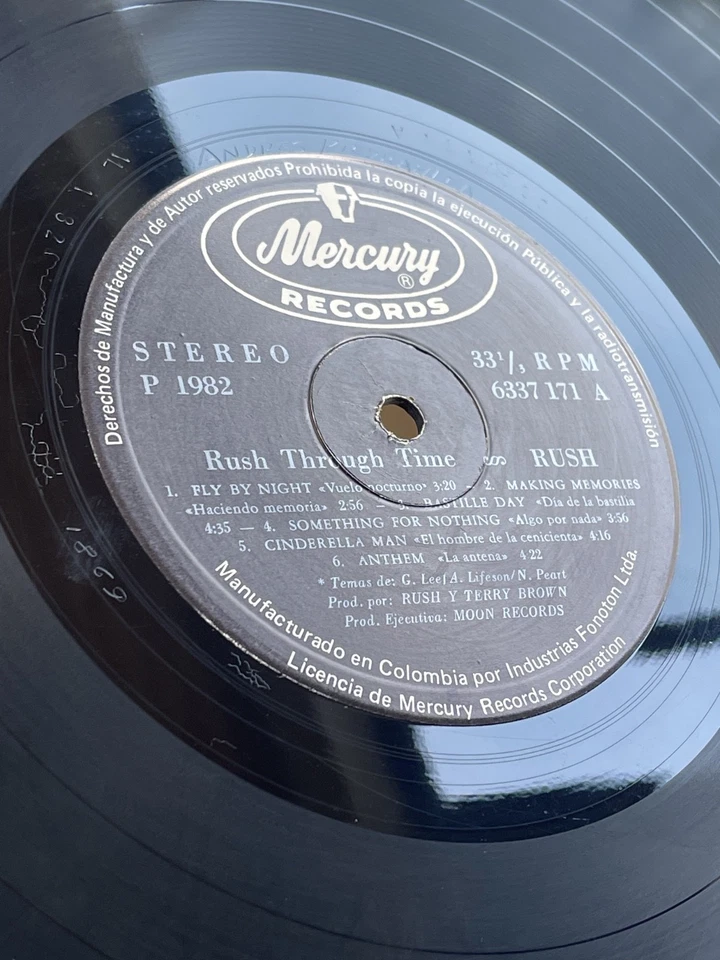 Rush ‎– Rush Through Time - Mercury Colombia 1982 - Image 3 of 4