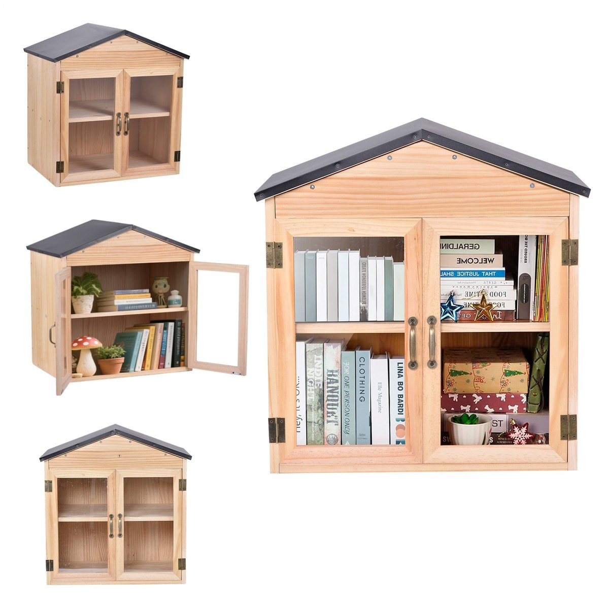 Little Library Box Outdoor Free Library Kit, DIY Little Free