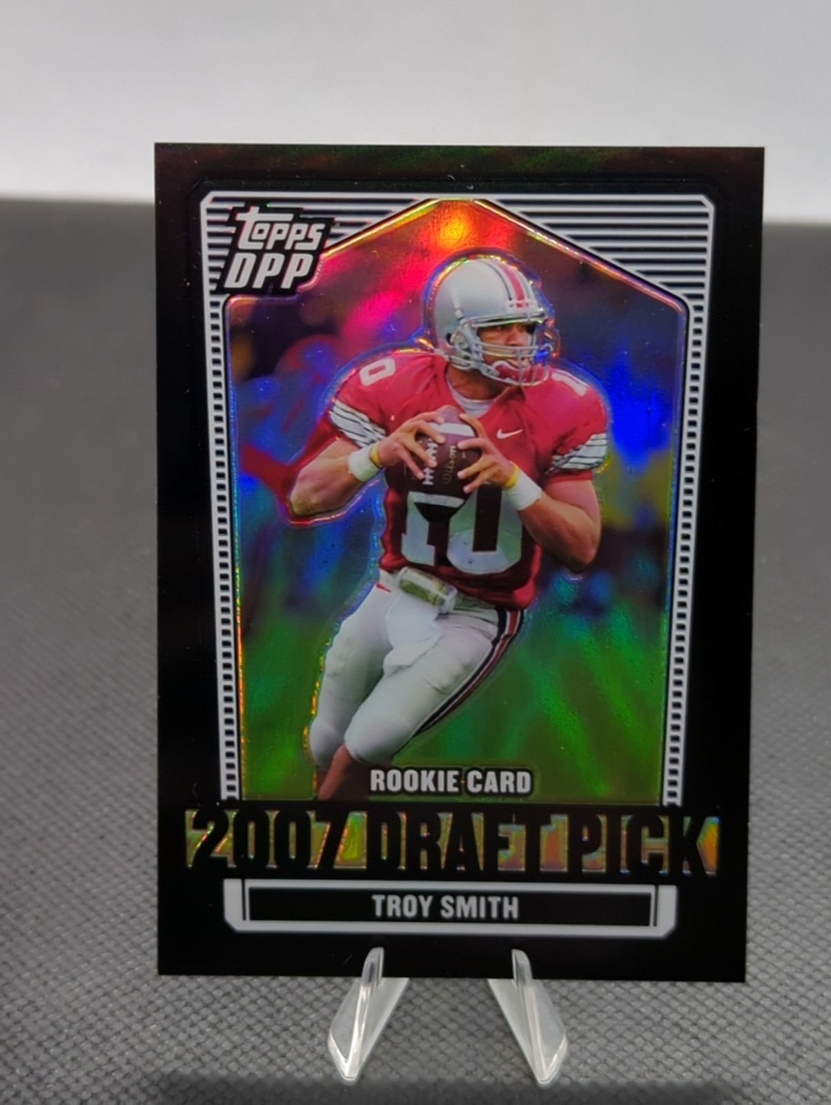 Troy Smith Topps Draft Picks & Prospects #112 Chrome-Black