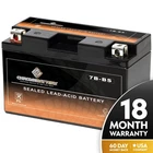 YT7B-BS High Performance AGM ATV Battery for Yamaha YFZ450 04-13, BRP DS450