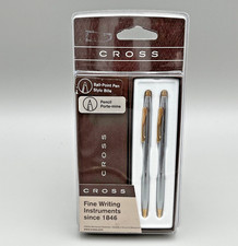 Cross Century Medalist Chrome  23K Gold Trim Pen  Pencil 3301CS New in Box