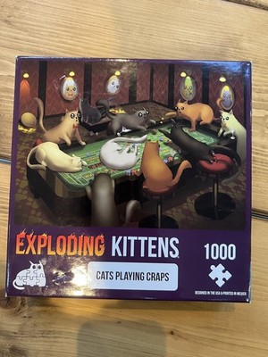 Exploding Kittens Katzen spielen Craps 1000 Stück Puzzle