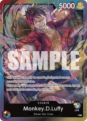 Monkey.D.Luffy (Release Event Leader) PR One Piece Promotion Cards P NM