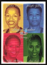 1999 Hoops WNBA Cynthia Cooper & Lisa Leslie Scoring Leaders Card #7