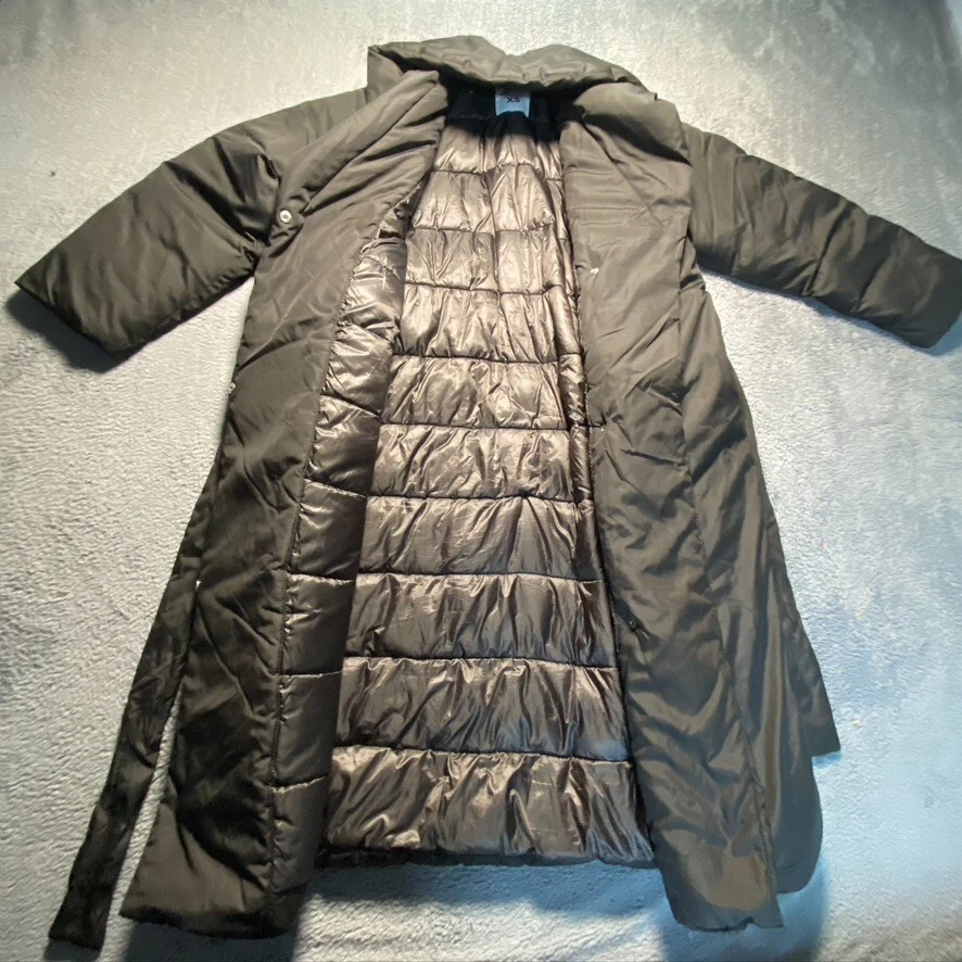 Chaqueta Terranova Mujer XS Negra Cremallera Completa Abrigo Largo Foto 3 de 4