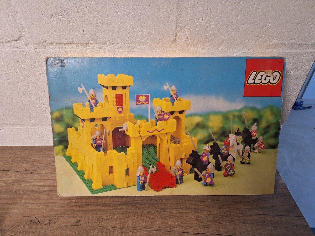Castle Lego Original Sets Vintage Lego Yellow Castle Set 375