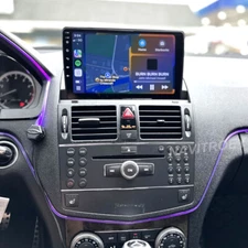 2+32GB Android 15.0 For Mercedes Benz C-Class 2008-2011 Stereo Radio Carplay GPS