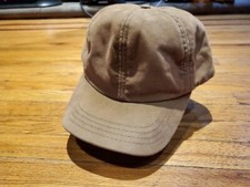 Vintage Canvas Hat Blanket Lined Thermal Brown Over Ear Flap Cap Made In USA P