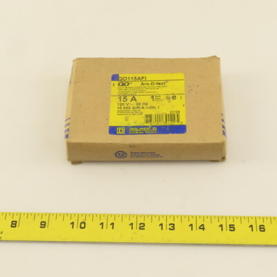 #ad Square D QO115AFI 15A 120VAC 1 Pole Circuit Breaker Arc D Tect GFI $33.20