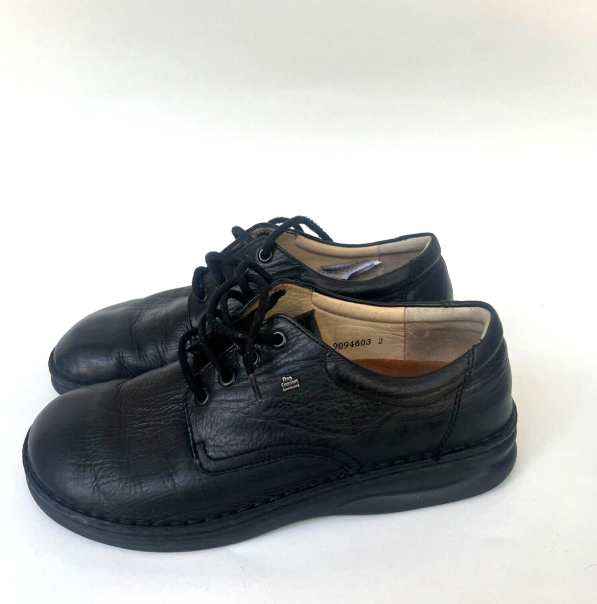 Finn Comfort Black Metz Lace-Up Oxford Mens Size 7W | eBay