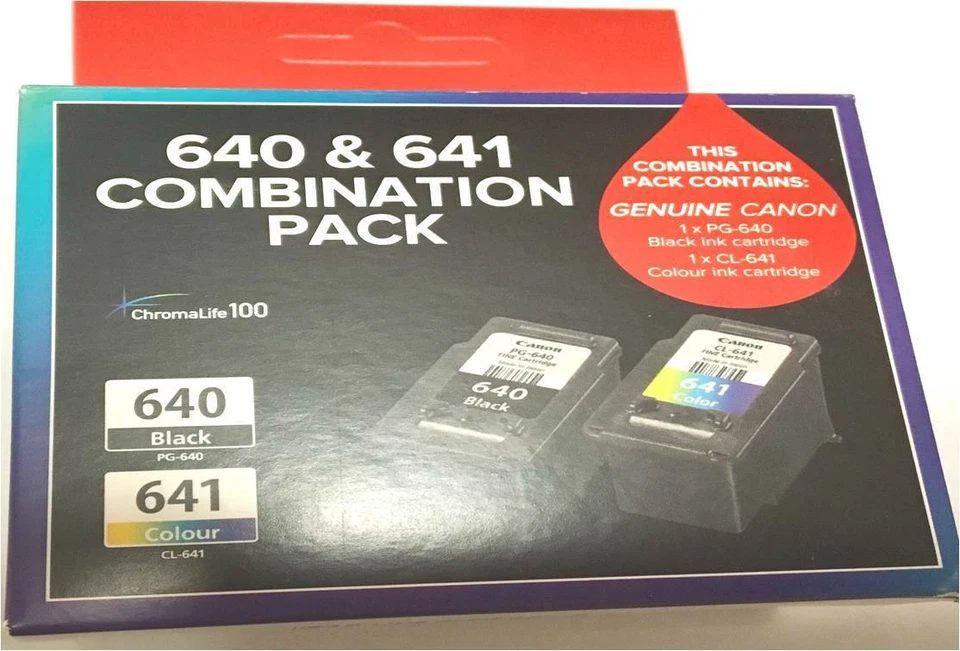 Genuine Canon PG640 CL641 STD Yield Value Pack for MG3560 MX396 MX526 - image 1 of 1