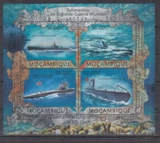 F553. Mozambique - MNH - 2013 - Militarie - World War II - Submarines