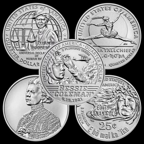 2022 + 2023 + 2024 American Women Series Quarters -3 Years - COMPLETE - 15 COINS - Picture 6 of 7