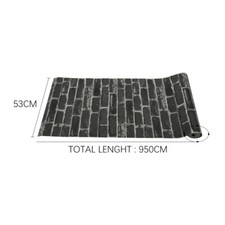 9.5M Realistic Brick Effect Wallpaper Rolls 3D Textured Wall Covering Wall Paper