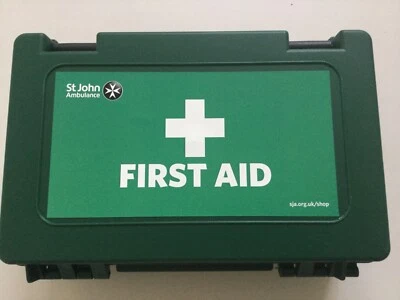 RELIANCE MEDICAL First Aid Kit 10 Factory Wall Mounted Case -Long Expiry