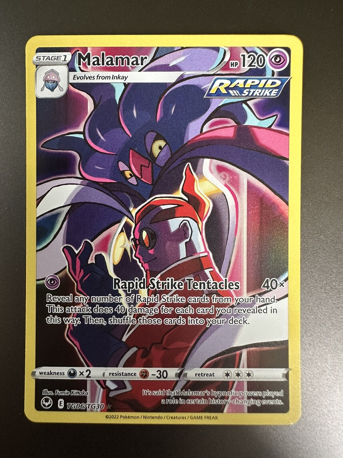 Malamar Full Art TG06/TG30 Ultra Rare Silver Tempest Pokemon TCG Near Mint
