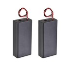 Battery Case Storage Box 2 Slots x 3.7V With Cover for 2 x 18650 Battery 2Pcs