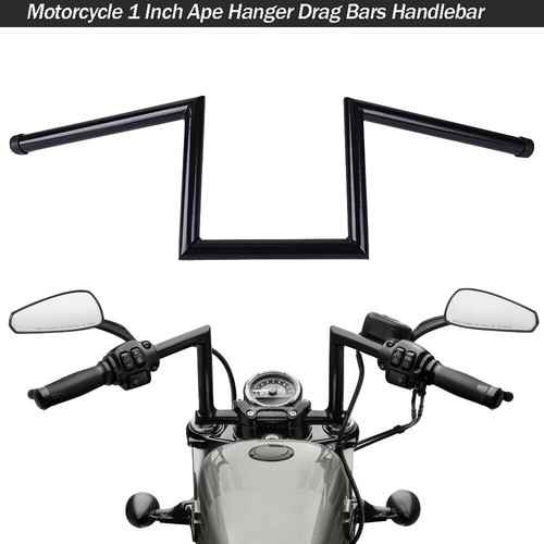 For Honda Shadow VT 750 1100 / VTX 1300 1800 8" 10" Rise 1" Ape Hanger Handlebar - Bild 17 von 32