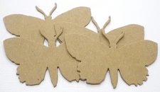 {4} *BUTTERFLY ELEMENTS* Bare Butterflies Chipboard Die Cuts 2" x 2 7/8"