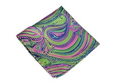 Lord R Colton Masterworks Pocket Square - Lake ToyaEmerald Silk - 75 New