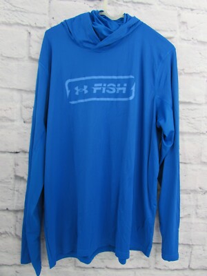 A.H.P.L アングリーギル Under Armour Fishing Shirt Men's Large New Iso Chill Ninja Hook