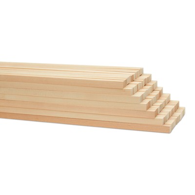 Wood Square Dowel Rods 1/2  x 48'', Sticks for Crafts & Woodworking|Woodpeckers