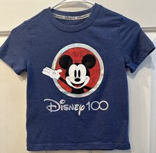 Boys DISNEY MICKEY MOUSE 100 YEARS Tee-SZ S 5/6-Pre-Owned