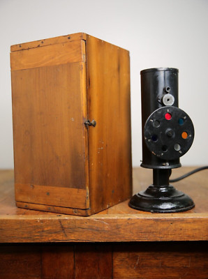 Antique Dr Thomson Lantern for Railroad Marine Service Color Blind Detector RARE