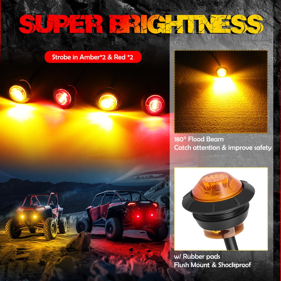 Комплект указателей поворота для вездехода Can-Am Maverick Max 1000R гудок вилка Play Street Legal - Изображение 4 из 4