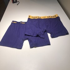 Men's LSU Swing Shift Boxer Brief 2-Pack Purple L